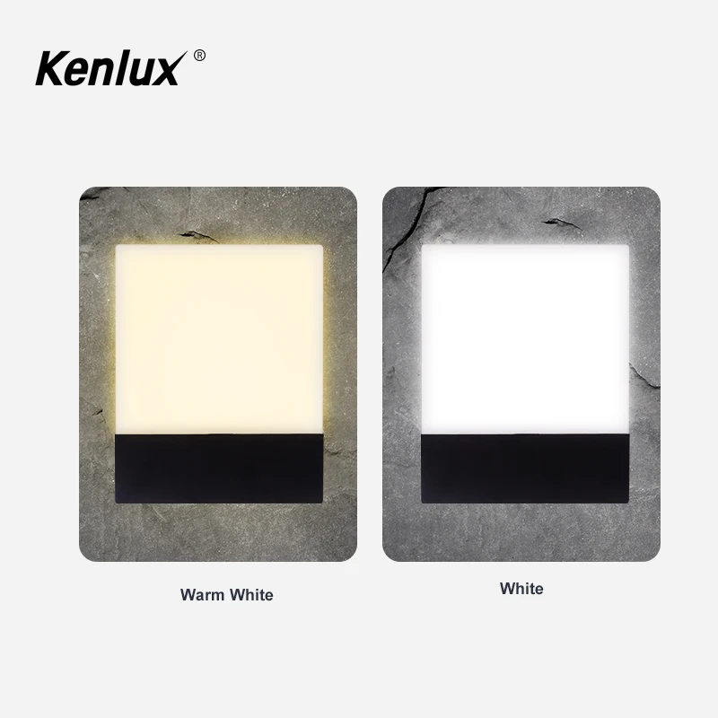 Светодиодный настенный светильник Kenlux домашний декор 12 Вт монолитный блок
