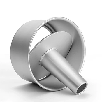 

8-Inch Aluminum Alloy Round Hollow Non-Stick Cake Mold Cake Tray Removable Bottom Baking Mold