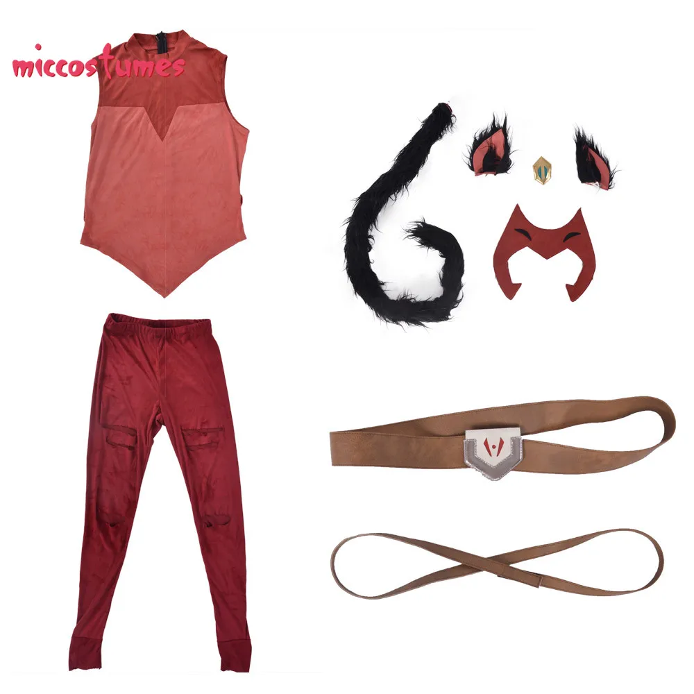 She-Ra Catra Косплей Костюм с маской и ушками зверей женский наряд на Хэллоуин