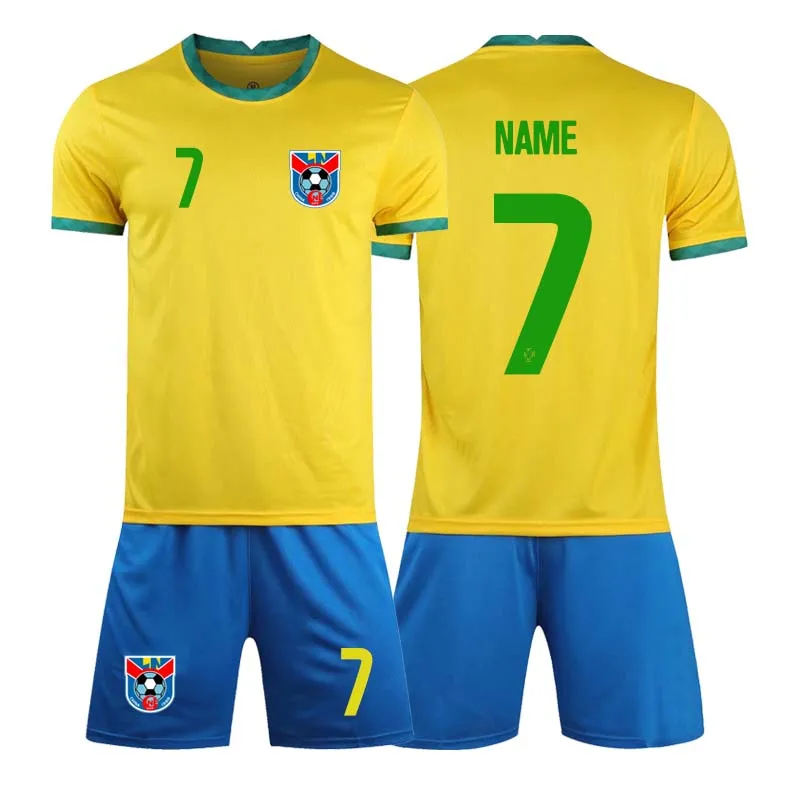 Men Soccer Jersey Boys Football Clothes Set Kids Futbol Training