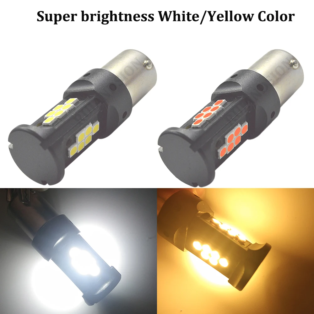 0.54A High Power 3030 18smd led S25 1156 BA15S P21w car turn signal Lights Source parking lamp auto Tail Bulb 12-24V No-polarity
