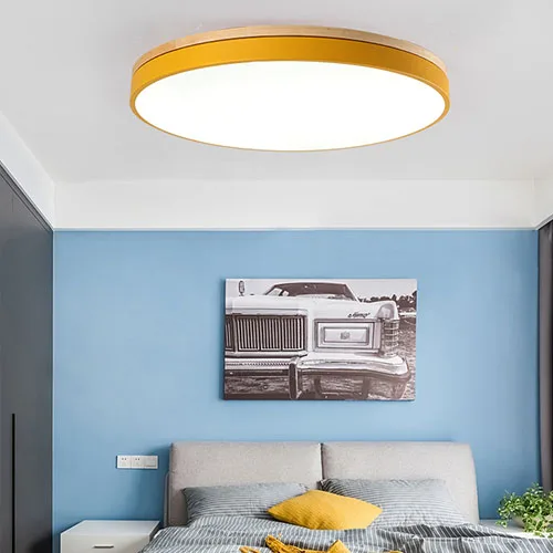 Новые модели потолочных светильников, современная лампа для гостиной, осветительный прибор для спальни, кухни, поверхностное крепление, панель с дистанционным управлением