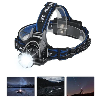 

1000LM XM-L T6 Led Torch Headlamp USB 18650 rechargeable Headlight Waterproof flashlight Head lamp Fishing Hunting Light