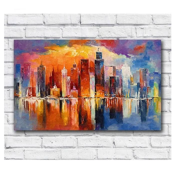 

5d Diy diamond painting Painted night New York Full Square Round diamond Embroidery Cross Stitch Rhinestone Mosaic Home Decor