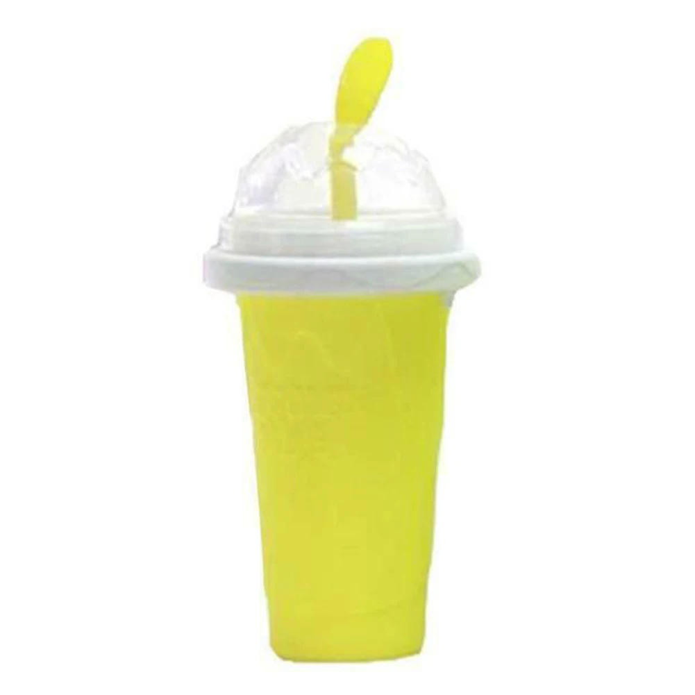 yellow Слякоть Мороженица выжать Peasy слякоть быстрого охлаждения чашки молочный коктейль бутылки ds99 - Цвет: yellow