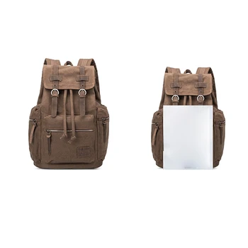 

Men Women Backpack Canvas School High Capacity Ruckskck Bag Retro Travel Portable Backpack