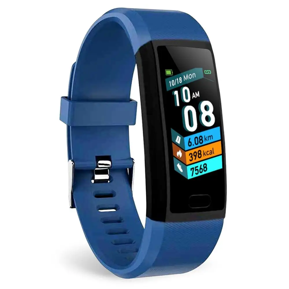 Мужской и Женский умный Браслет монитор сердечного ритма фитнес-трекер спортивные часы Smartband для IOS Android 118 Plus gps Смарт-часы