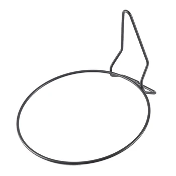 

Easy Install Garden Fences Pallets Rings Brackets Black Plant Pot Hangers Practical Home Outdoor Patio Wall Mounted Iron