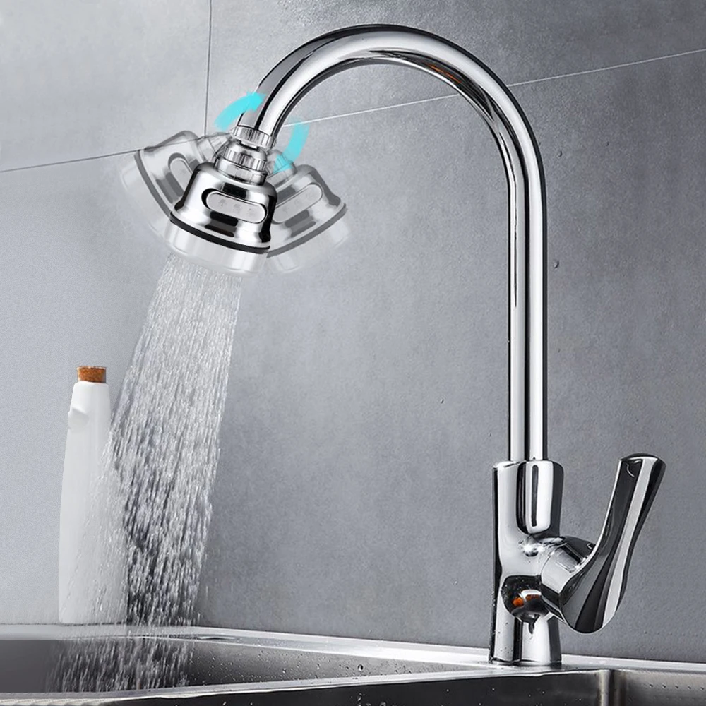 360 Rotating Kitchen Faucet Extender High Pressure Faucet Aerator Water Saving Tap Nozzle Adapter Shower Faucet Sink Accessories 3