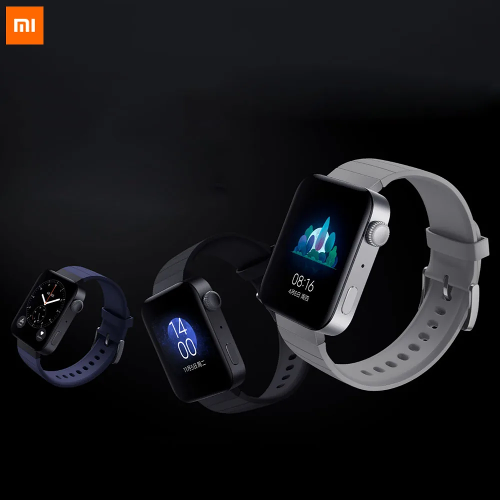 Новые смарт-часы Xiaomi MIUI для часов Xiaomi Wear App Bluetooth 4,2 Wi-Fi Pogo в зарядке с частотой сердца