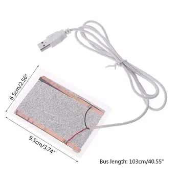 

5V Portable USB Heating Heater Winter Warm Plate For Shoes Gloves Mouse Pad Mat DIY