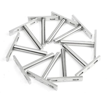 

12PCS 4 inch Foldable Shelf Support Bracket Concealed Floating Wall Shelf Support Bracket For Heavy-Duty Bracket