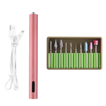 

Electric Manicure Drills Machine Polish Pen USB with LED Light Nail Drills For Acrylic # Gel Nails Manicure Pedicure &