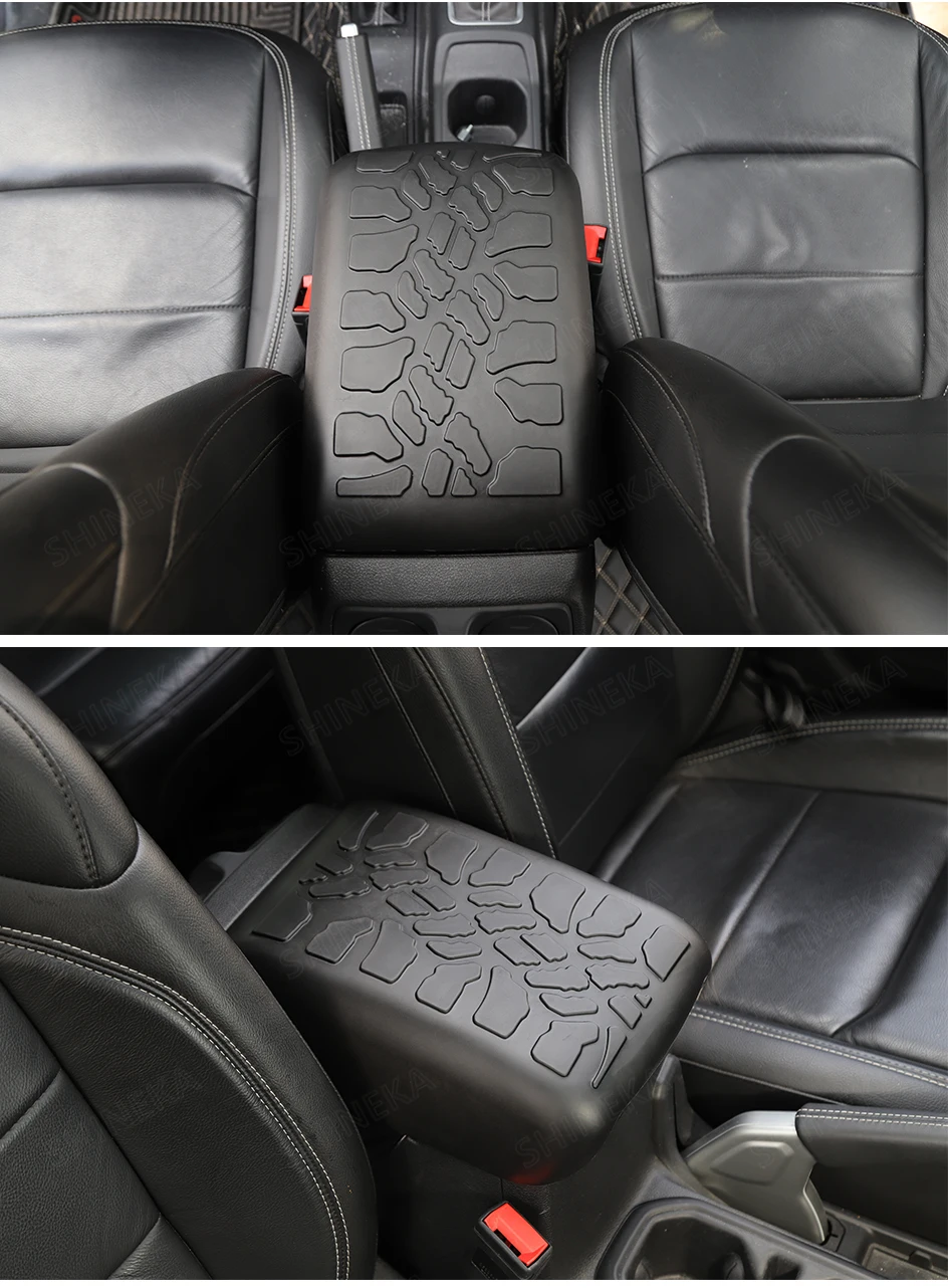 SHINEKA подлокотник коробка Накладка для Jeep Wrangler JL резиновый ящик для хранения в подлокотнике автомобиля накладка декоративная крышка для Jeep Wrangler JL