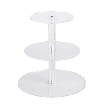 

3/4/5 Tiers Round Party Wedding Birthday Transparent Tree Tower Acrylic Cake Stand Multi-layer Cake Display Stand