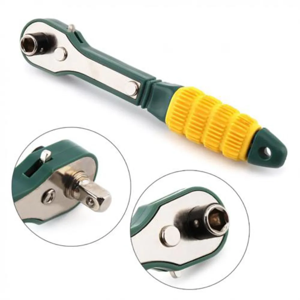 Mini 1/4 Head Screwdriver Pole 6.35mm Inner Hexagon Ratchet Socket Wrench With Dual-head Useful Home Tool Accessory L*5 | Инструменты