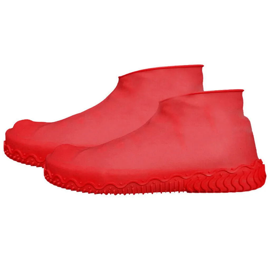 Силиконовый чехол для обуви; водонепроницаемые непромокаемые сапоги; женская обувь; защита от дождя; перерабатываемая обувь; Couverture Botas De Agua Mujer Lluvia - Цвет: Rose red