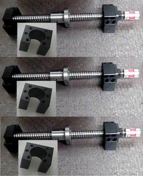 

ball screw 1605 C7 BK/BF12 8*10mm couplers nut screw block lock screw linear guider HGH20 stepper motor bracket for 3020 3040