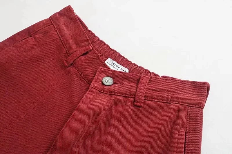 Увядшие английские уличные винтажные джинсы для мам, женские джинсы с высокой талией, одноцветные широкие джинсы, джинсы для женщин в стиле бойфренд