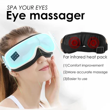 

Electric Vibration Bluetooth Eye Massager Eye Infrared Heating Massage Eyes Care Device Hot Compress Therapy Eyes Care Device