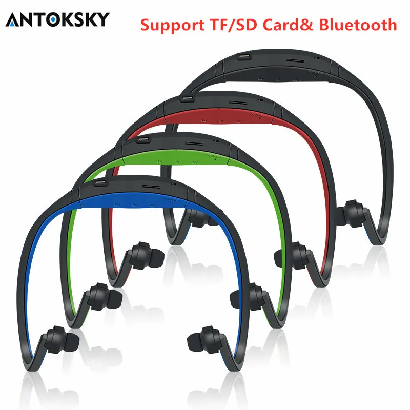 S9 Bluetooth наушники беспроводные Спортивные Поддержка TF/SD карты микрофон для iPhone Huawei