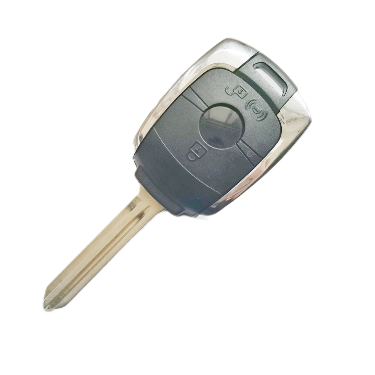 

2 Buttons Replacement Remote Key Shell Case Fob For Ssang Yong Actyon Kyron Rexton Korando With Uncut Blade car keys