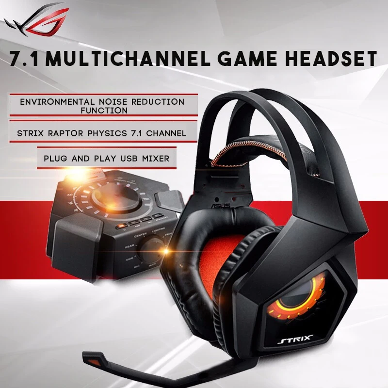 Asus Nacional Rog Raptor 7 1 Multi Canal E Sports Auriculares Juego Competitive Headset Strix 7 1 Canal Version Auriculares Y Audifonos Aliexpress