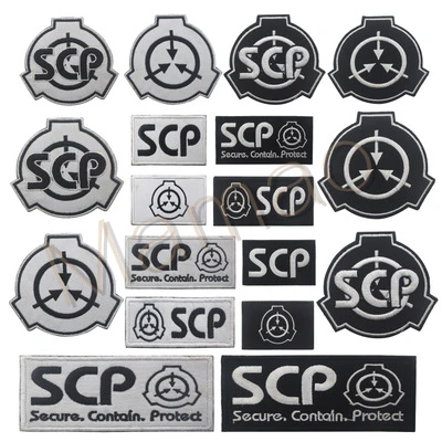 Нашивки SCP специальная схема сдерживания основы безопасная с защитной вышивкой