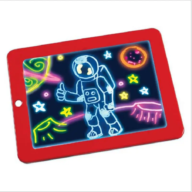 3d Magic Light Up Drawing Pad Children Drawing Board Puzzle - Temu