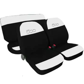 

COPRISEDILI FIAT 500 NUOVA FODERE SPECIFICHE BICOLORE BIANCO - JEANS NERO