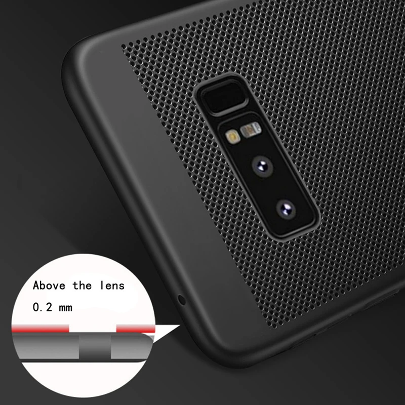 Теплоотвод Тонкий чехол для телефона samsung Galaxy S8 S9 S10 Plus Lite Note 4 5 8 9 10 Plus S7 Edge чехол s Жесткий ПК полый чехол