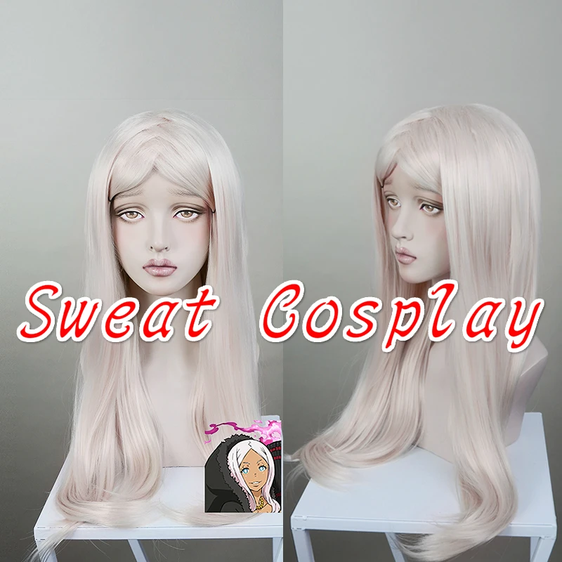 Высокое качество огненная сила принцесса хибана парик 60 см Длинные прямые Косплей парики