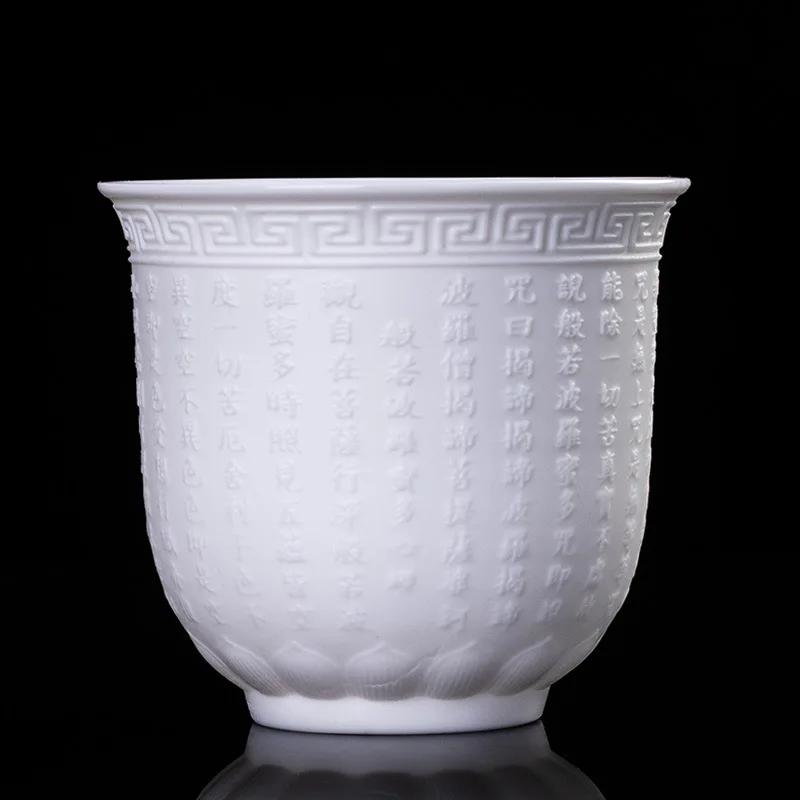 Одна чашка офисных подарков для чайной керамики и чайных наборов из баранины и Нефритового сердца от Longfeng Baifu