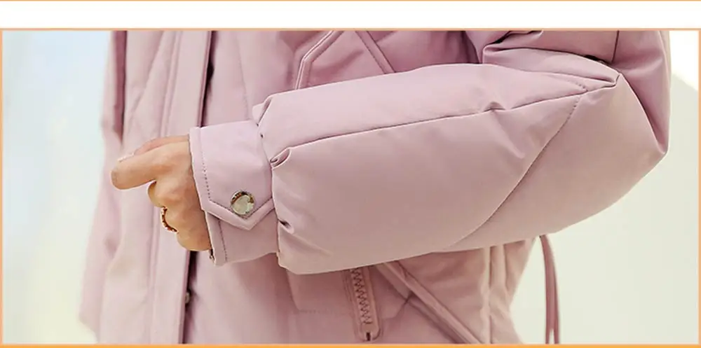PinkyIsBlack Высококачественная зимняя куртка женская с меховым капюшоном длинная теплая утепленная женская парка верхняя одежда зимнее женское пальто