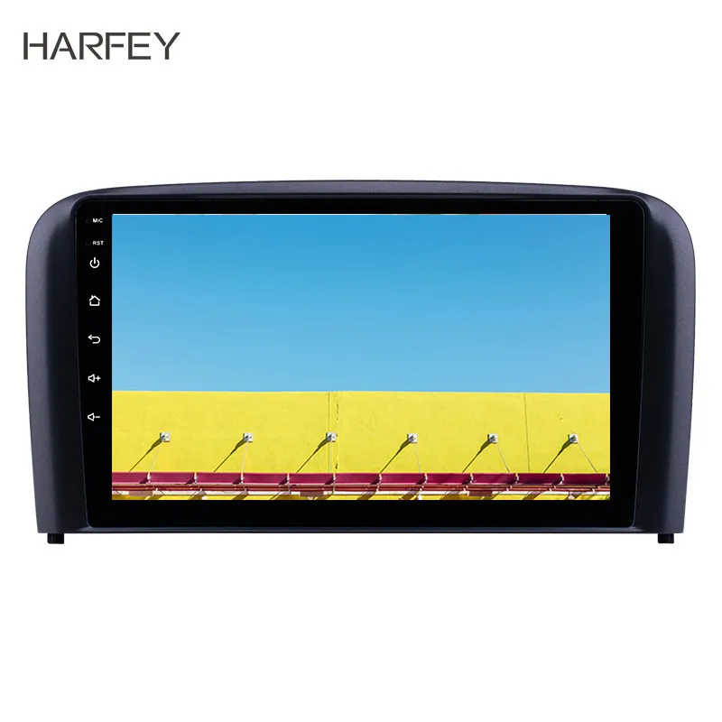 

Harfey 2din 9 inch Car Radio Stereo for Volvo S80 2004 2005 2006 GPS Navi USB AUX Android 8.1 support Carplay DVR OBD Digital TV
