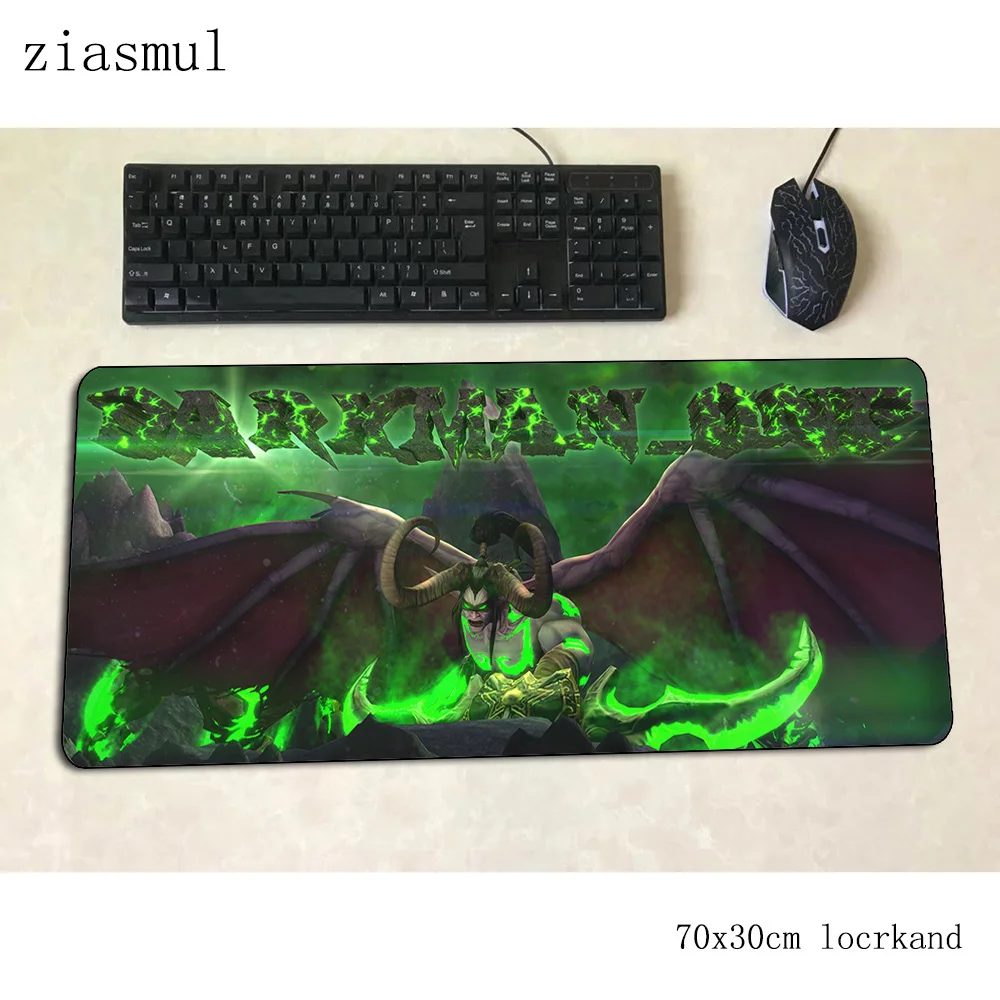 Warcraft коврик для мыши 70x30 см, популярный игровой коврик для мыши из натурального каучука, офисный коврик для ноутбука, большой коврик для мыши, игры, pc gamer, коврики
