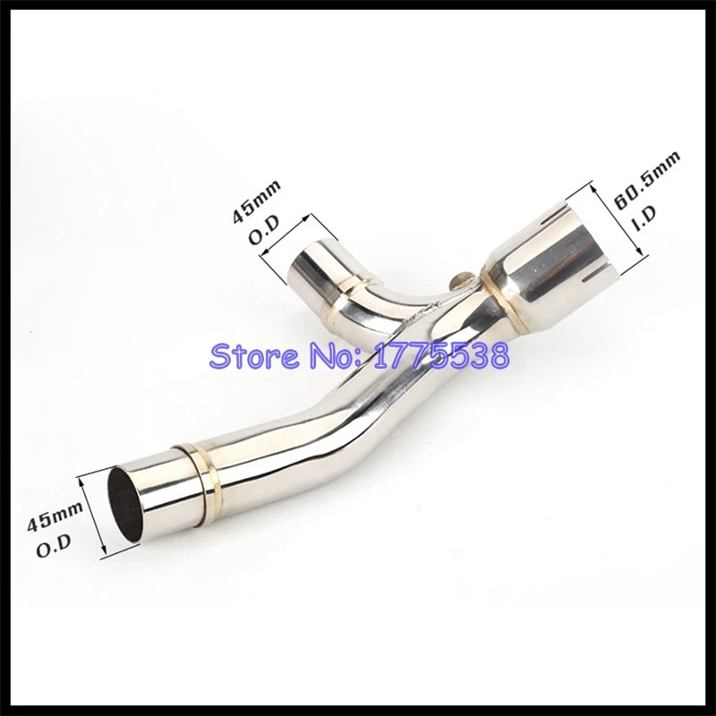 For Suzuki GSXR1000 GSX-R1000 2009-2011 K9 Y Type Middle Link Pipe Motorcycle Exhaust Silencer Muffler Connect Pipe for GSXR1000 - Image 2