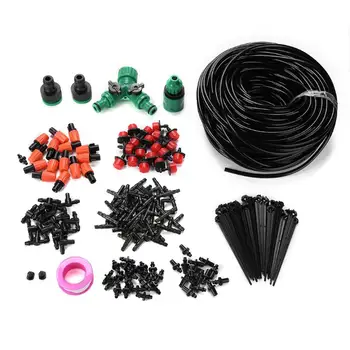 

40m Adjustable DIY Drip Irrigation System Kits 4/7 Hose Garden Automatic Watering Plant Micro Drip Drippers Fittings