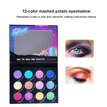 

Matte Eye Shadow Palette Sweatproof Non-smudged Eye Shadow Multi-Colors Glitter Lasting Eye Cosmetic Palette Make Up the shadows