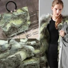 ArmyGreen Белая Квадратная жаккардовая плюшевая ткань искусственный мех для жилета Сумочка пальто Домашний текстиль Одежда ремесла