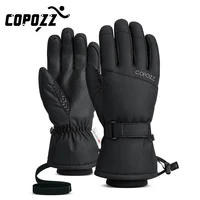 Copozz Men Women Winter Ski Gloves Waterproof Ultralight Snowboard Gloves Motorcycle Riding Snow Keep Warm Windproof Gloves 2