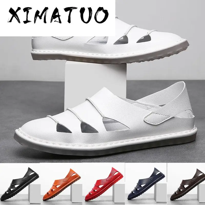 casual white sandals for men