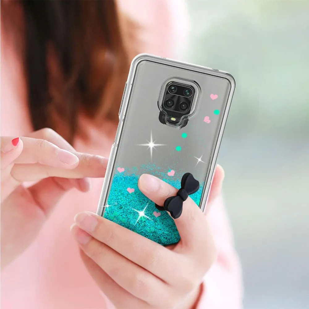 Glitter Case For Xiaommi Redmi Note 9s Note 9 8 8T 7 Pro K30 K20 Mi 10 9 Note 10 CC9 Pro A3 Lite CC9e Quicksand Liquid Cover (1)