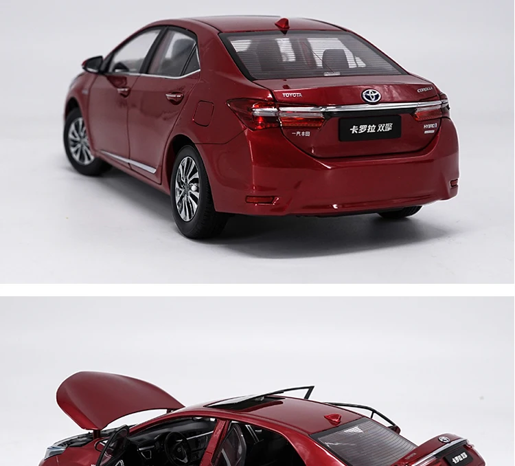 1:18 TOYOTA COROLLA литая под давлением Модель автомобиля игрушки Металлическая Модель автомобиля оригинальная коробка