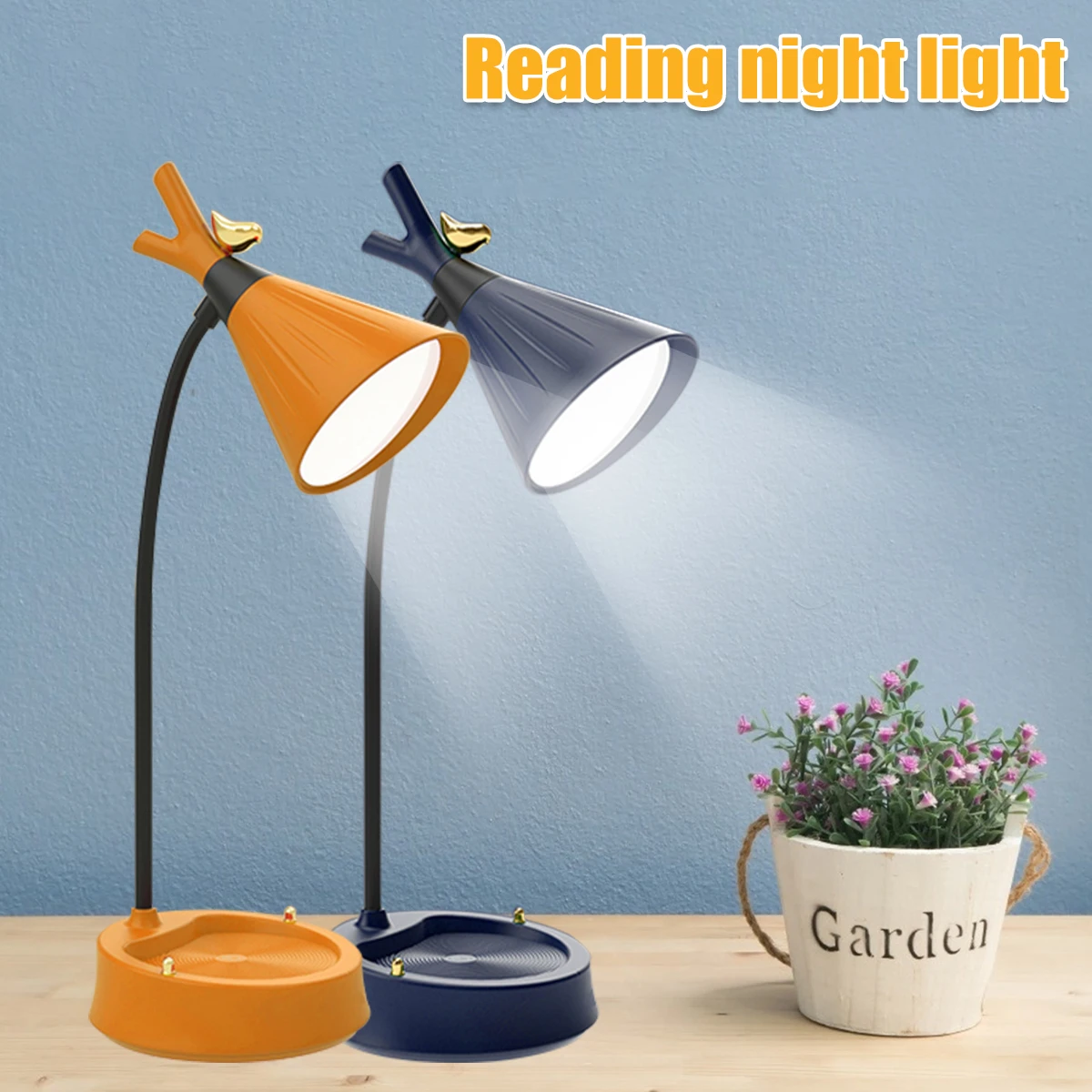 Rechargeable Table Desk Lamp Led Eye Protection Dimmable Bedside Light