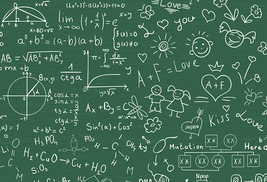 Школьная доска с рисунками фон