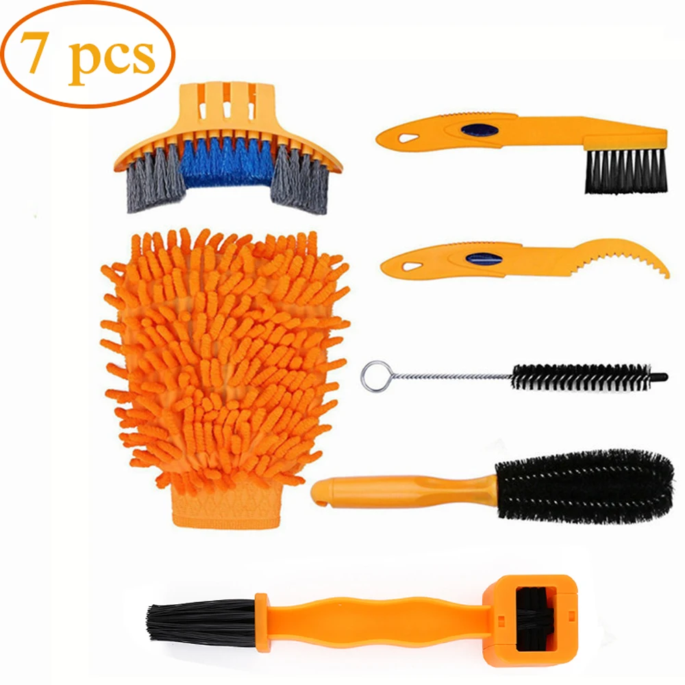 Kit De Nettoyage 4-en-1 Pour Chaîne De Vélo Ou Moto - Brosses Pour Chaîne, Cassette Et Plateaux