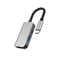 Адаптер USBC Hub для HDMI 4K 60 Гц USB 3,0 Мульти USB Тип C 3,1 сплиттер Поддержка макс. PD 87 Вт алюминиевая мини-удлинительная док-станция для Macbook