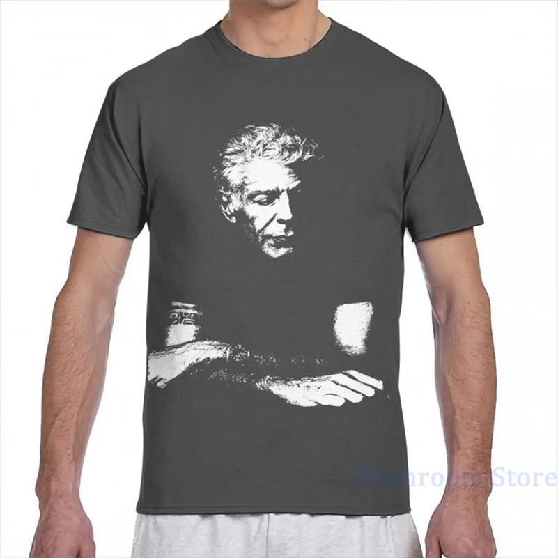 Футболка с принтом Энтони бердэн (мужчина в черном цвете)|Футболки| |