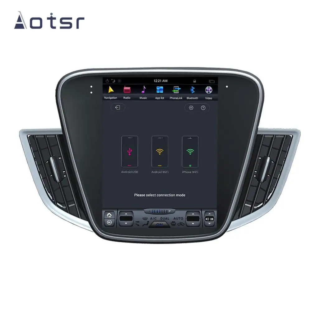Aotsr Tesla 10," вертикальный экран Android 8,1 Автомобильный мультимедийный dvd-плеер gps навигации для Chevrolet Cavalier- carplay